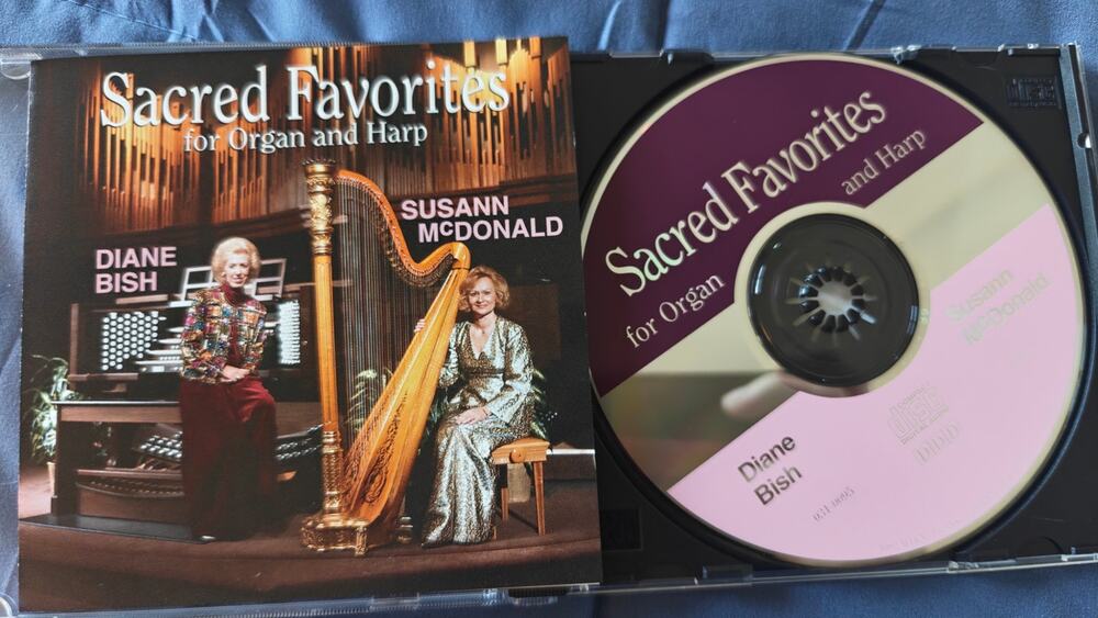 Sacred Favorites for Organ and Harp CD - Diane Bish - Susann McDonald - 1992